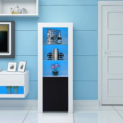 Tall display cabinet with - display,