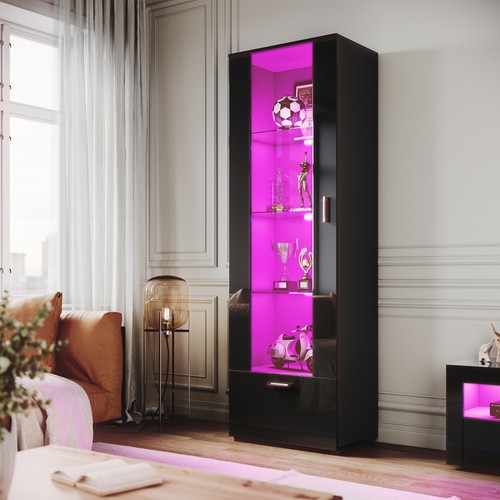 Led high gloss display cabinet - led,