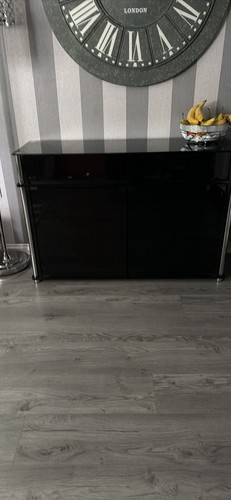 Black gloss sideboard - gloss,