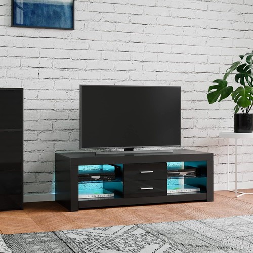 120cm black high gloss front - black,