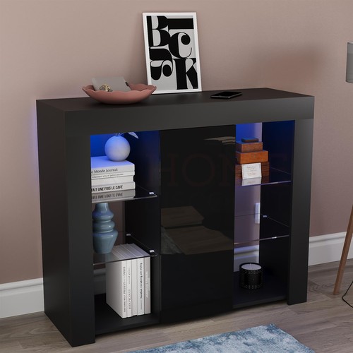 Led sideboard high gloss - led,