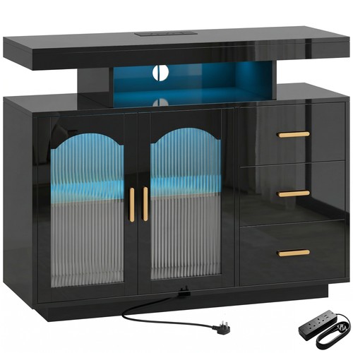 High gloss sideboard with - high,