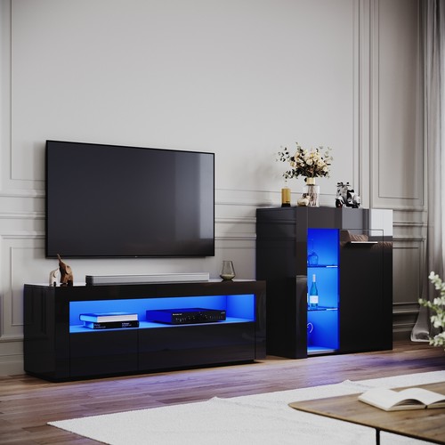 Black high gloss - high, room