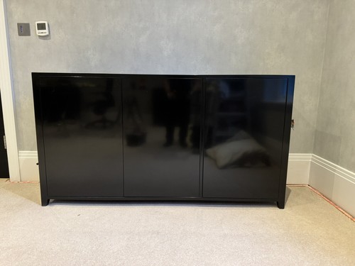 High gloss black sideboard - high,