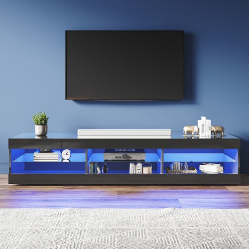 180cm white black led high - white/black,