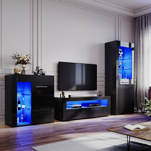 Black high gloss - high,